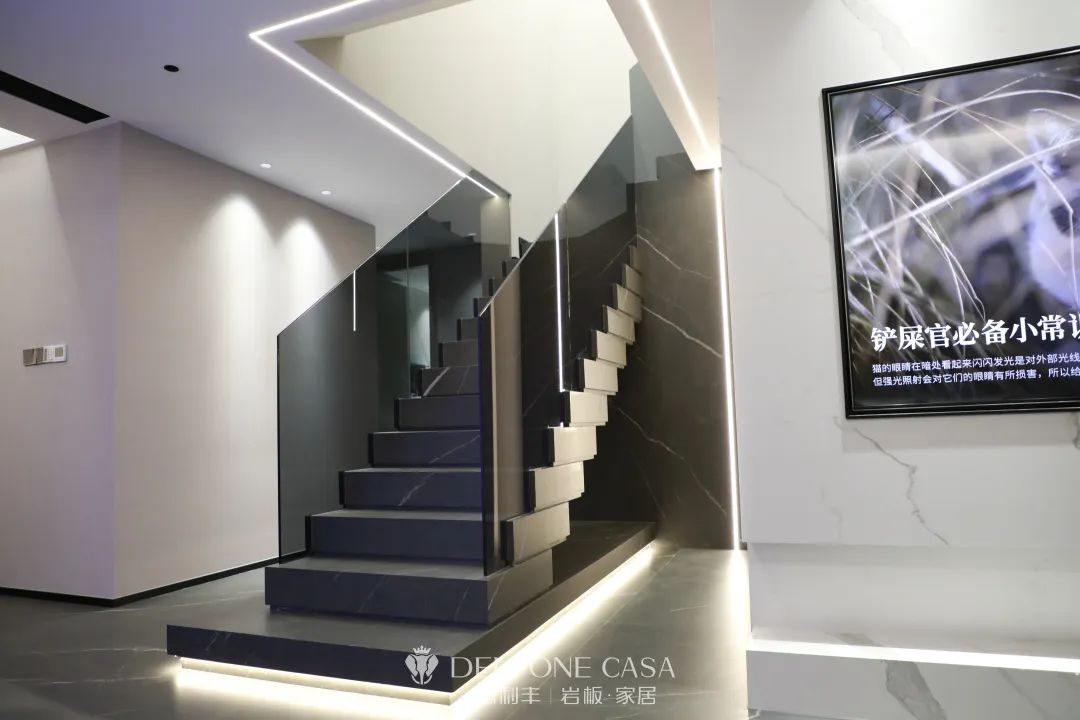 這幾款巖板樓梯，一個(gè)比一個(gè)驚艷！(圖3)