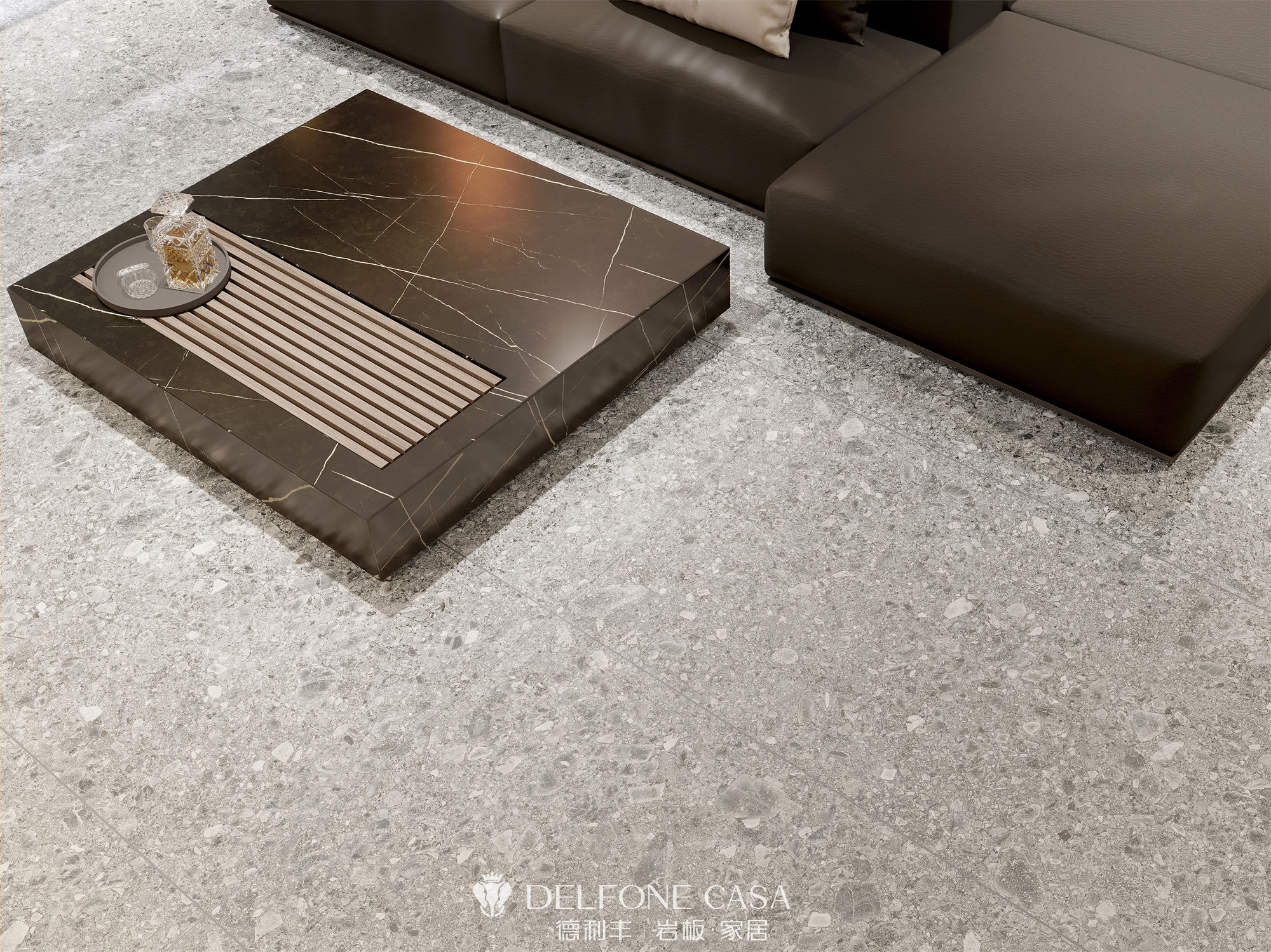 DELFONE案例分享 | MINI系列，打造輕奢格調(diào)的巖板家居(圖3)