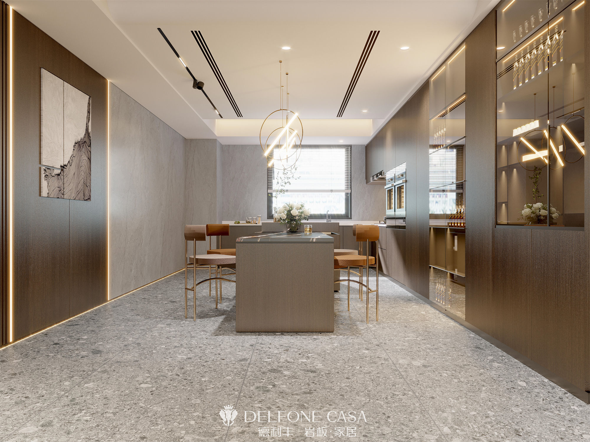 DELFONE案例分享 | MINI系列，打造輕奢格調(diào)的巖板家居(圖7)