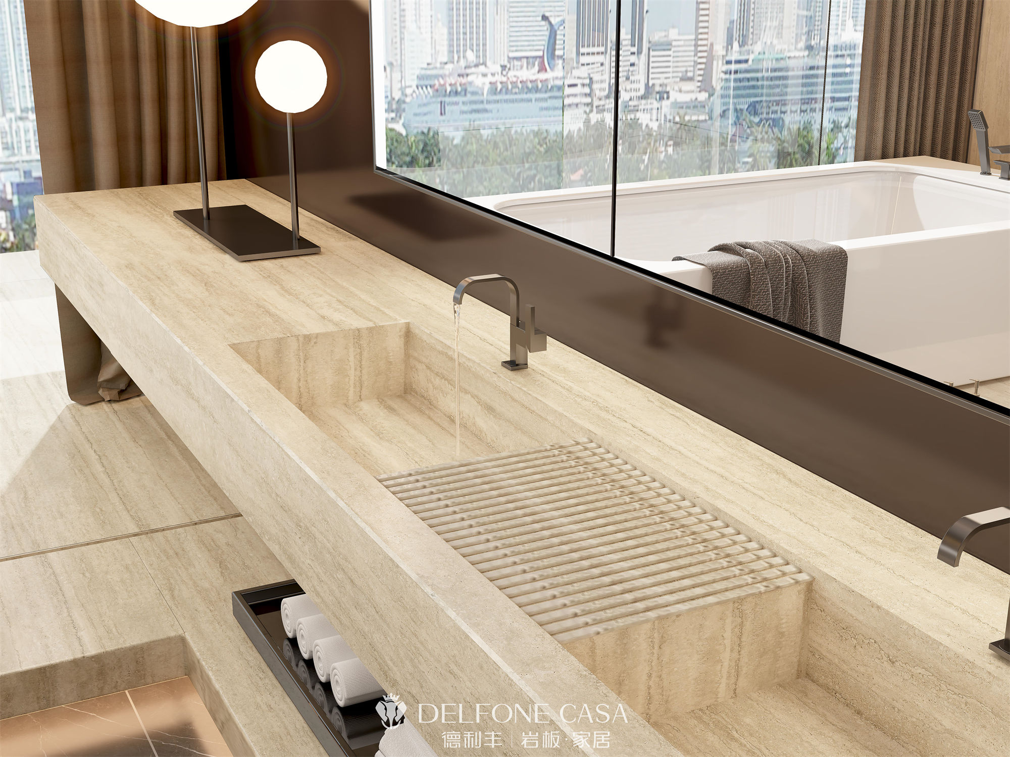 DELFONE案例分享 | MINI系列，打造輕奢格調(diào)的巖板家居(圖9)