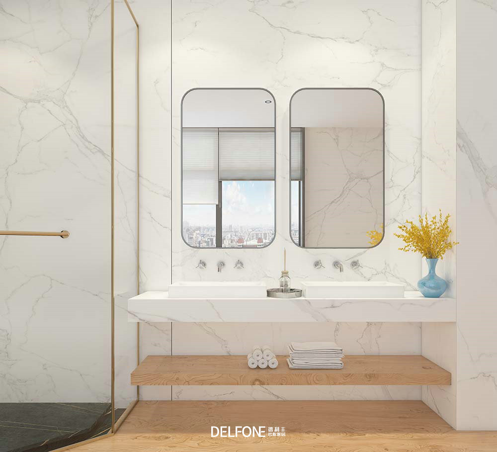 巖板一體盆是巖板洗手盆嗎？巖板洗手盆照片現(xiàn)代輕奢(圖1)