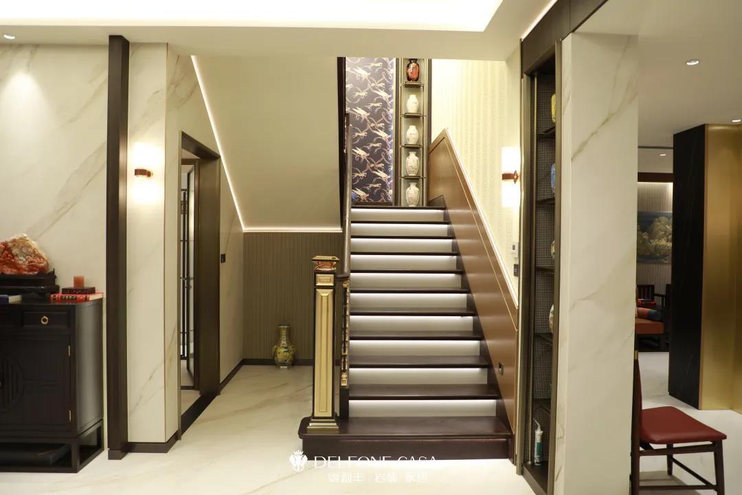 家裝案例 | 280㎡蘇州園林式巖板別墅，古典尊貴，古色古香(圖19)