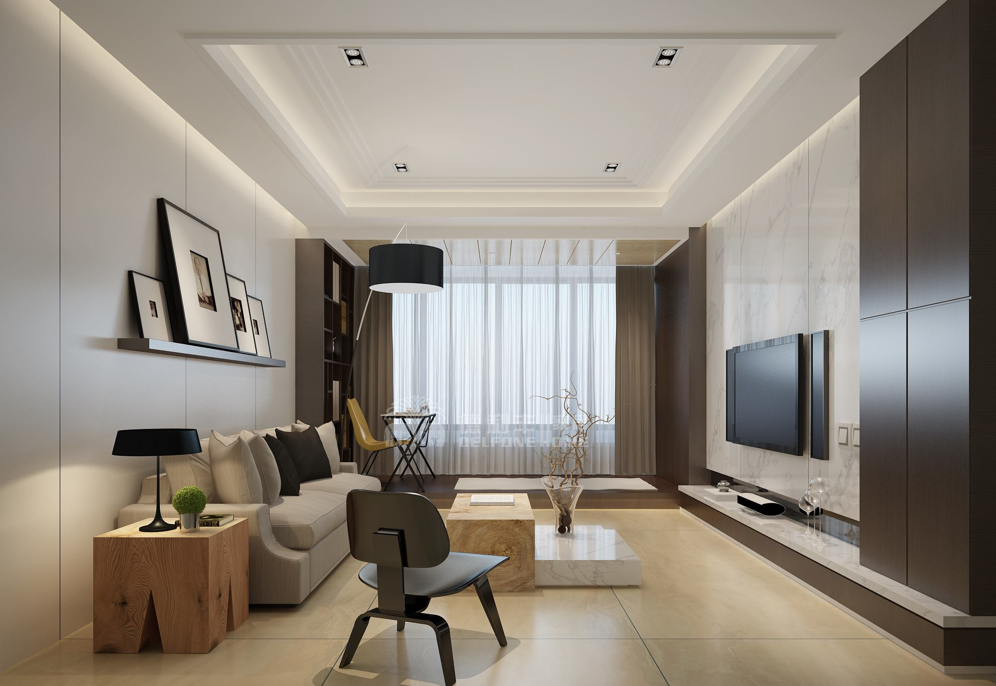 這才真正叫電視背景墻，你家只是電視掛墻上(圖5)