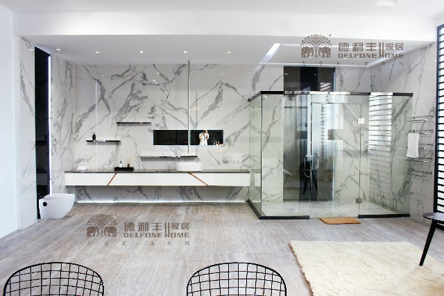 大巖板應用案例|輕松駕馭高顏值，巖板墻面玩出