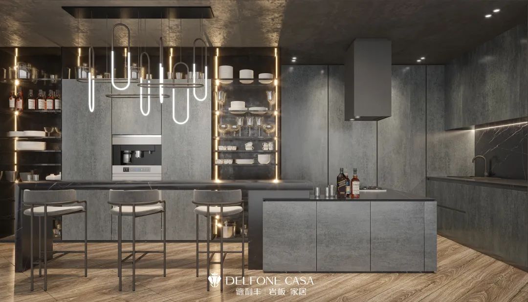 這樣有質(zhì)感的廚房空間，氛圍感爆棚!(圖5)