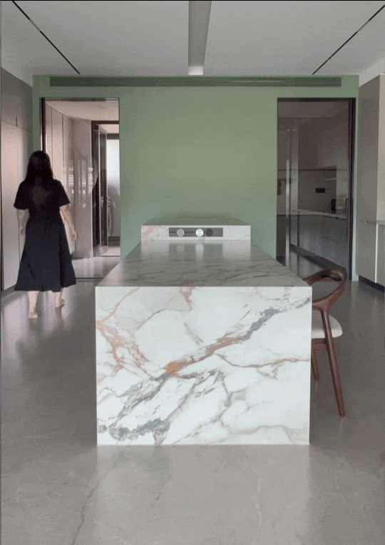 DELFONE實景案例 | 重慶270㎡私宅巖板全案應(yīng)用，簡奢入境(圖7)