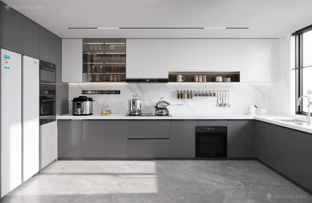 DELFONE案例分享 | 246㎡現(xiàn)代輕奢大平層，巖美生活心之所向(圖8)