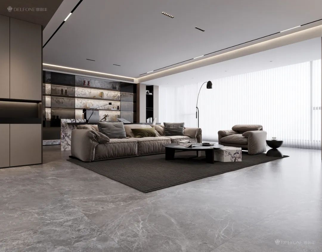 DELFONE案例分享 | 246㎡現(xiàn)代輕奢大平層，巖美生活心之所向(圖1)