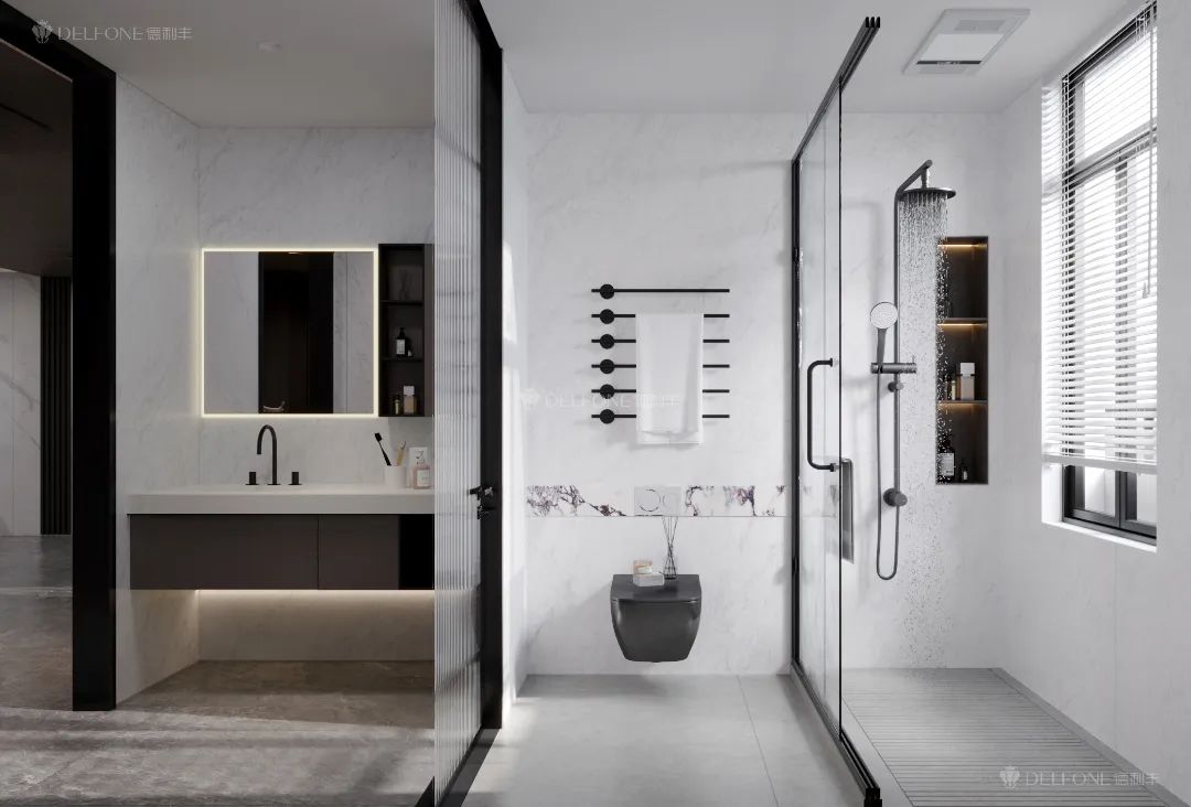 DELFONE案例分享 | 246㎡現(xiàn)代輕奢大平層，巖美生活心之所向(圖15)