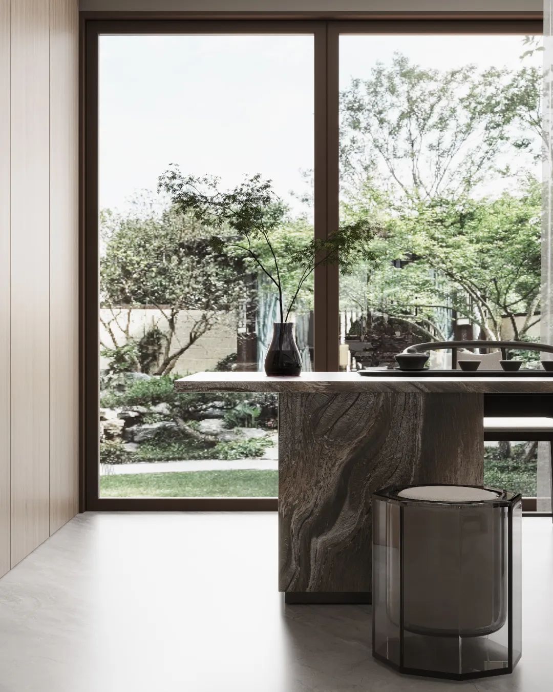 DELFONE新品 | 數(shù)碼玲瓏石·山水紫，水墨山川之韻造景空間美學(xué)(圖13)