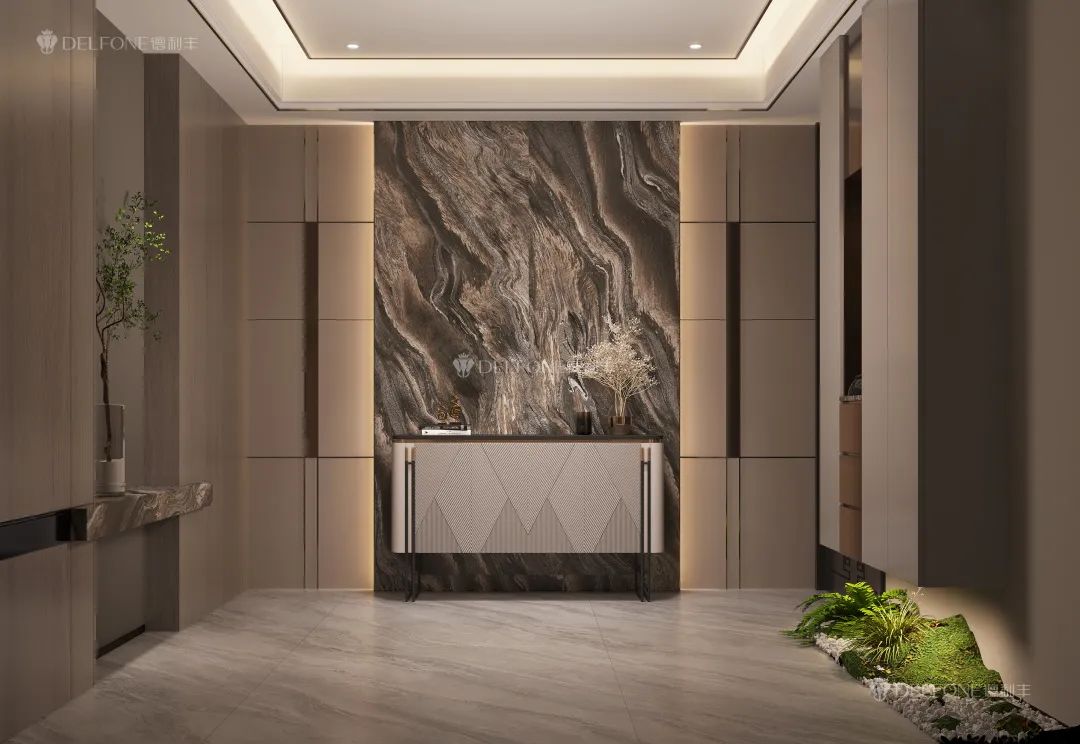 DELFONE新品 | 數(shù)碼玲瓏石·山水紫，水墨山川之韻造景空間美學(xué)(圖8)