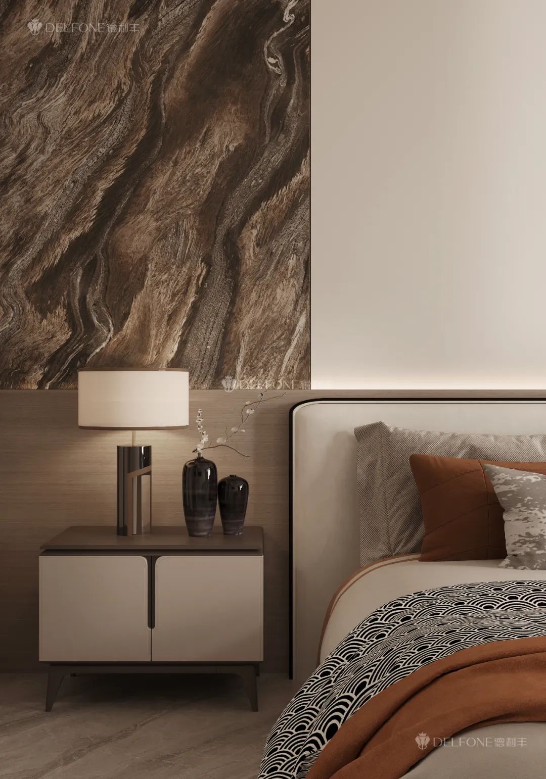 DELFONE新品 | 數(shù)碼玲瓏石·山水紫，水墨山川之韻造景空間美學(xué)(圖11)