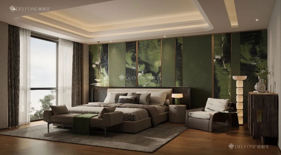 DELFONE新品 | 數(shù)碼玲瓏石·牛油果綠，油畫般質(zhì)感賦予空間藝術(shù)生命力(圖18)