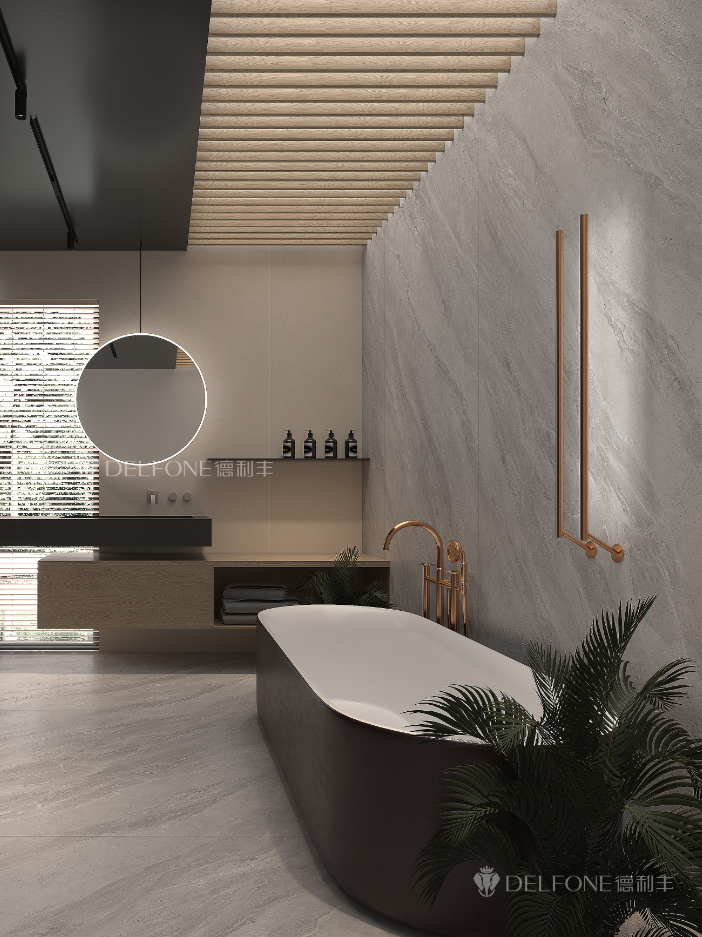 DELFONE新品 | 數(shù)碼玲瓏石·凱悅灰，流水般悅動的線條演繹美學新境(圖3)