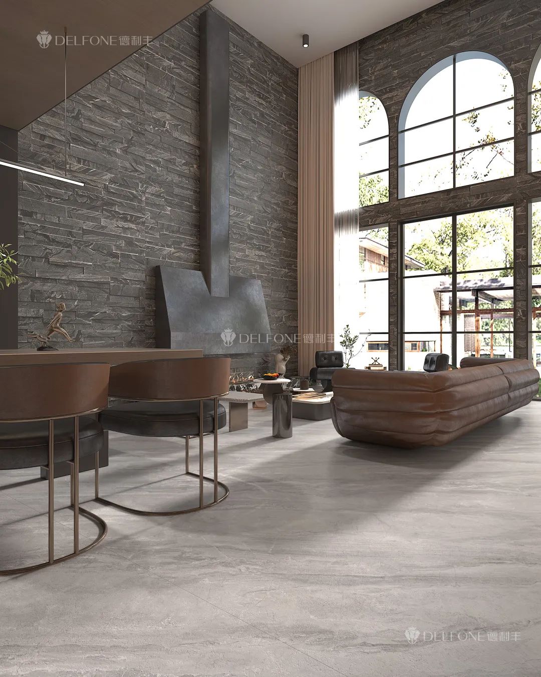 DELFONE新品 | 數(shù)碼玲瓏石·凱悅灰，流水般悅動的線條演繹美學新境(圖9)